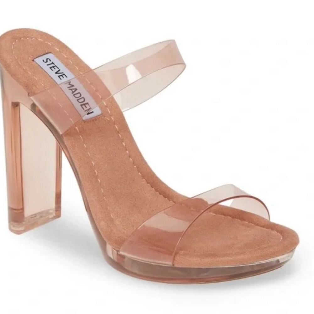 Steve Madden Glassy Heeled Sandal Tan